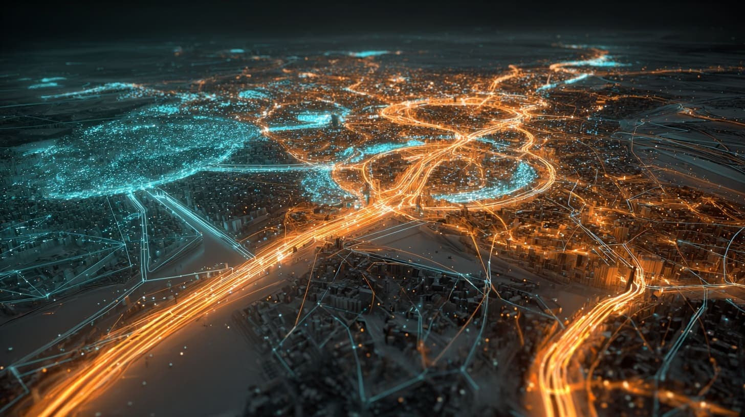 Logistics network with quantum optimization paths