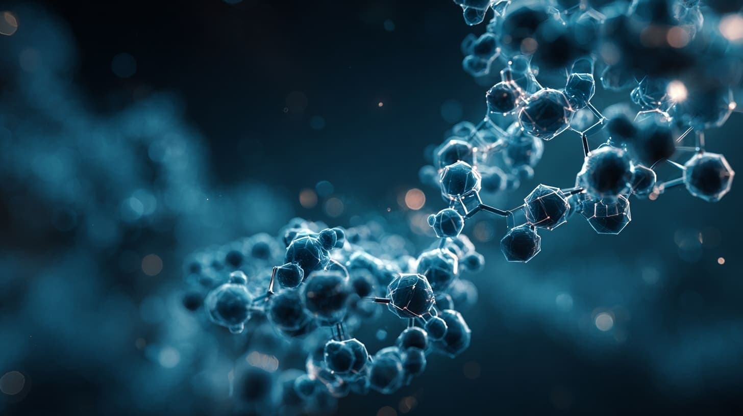 Protein molecule folding visualization